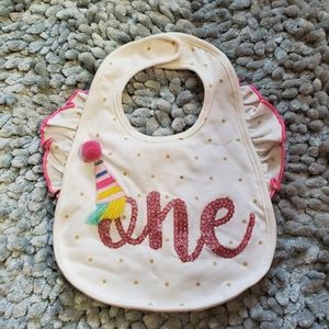 Mud Pie 1st Birthday Bib